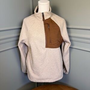 Women's Cream and Brown Utility Jacket